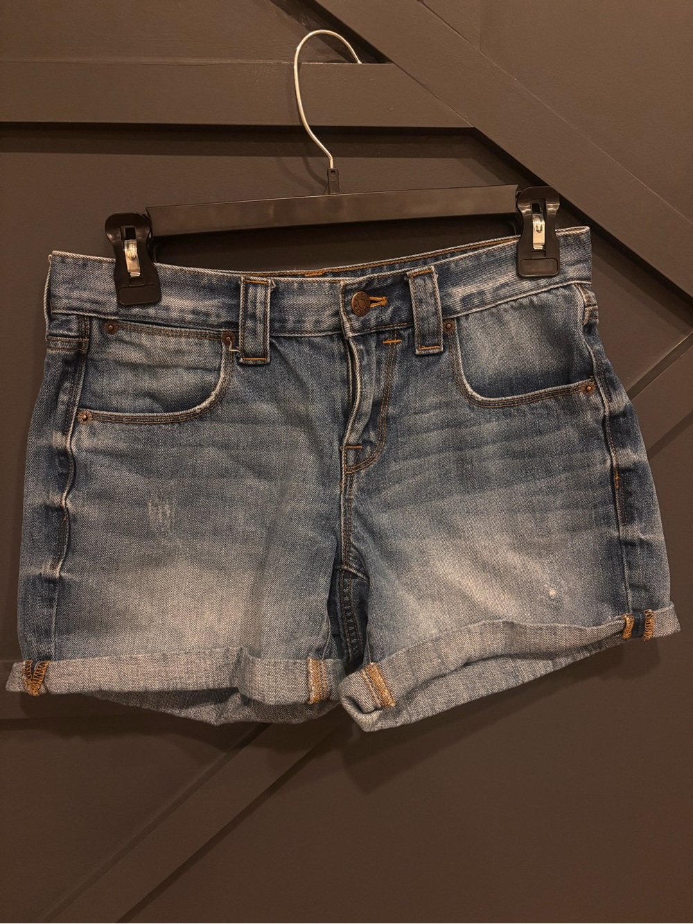 J. Crew Light Blue Denim Rolled-Hem Shorts